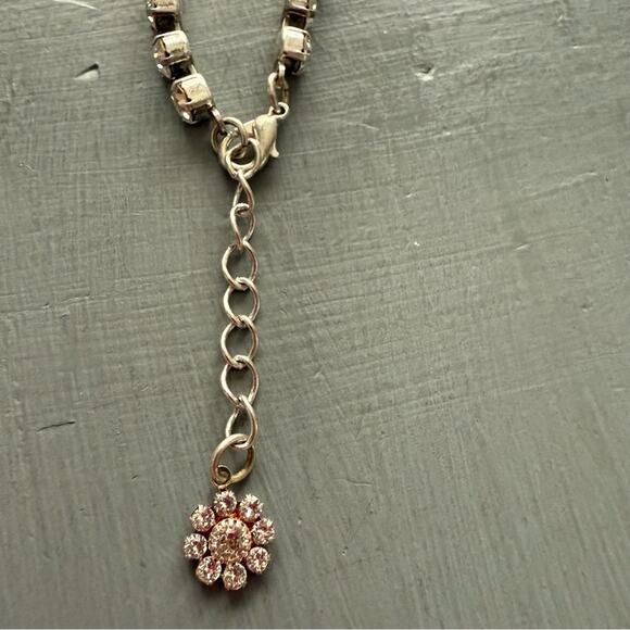 Sabika LIKE Tennis Silver Tone Clear Crystal Bracelet - Picture 9 of 9